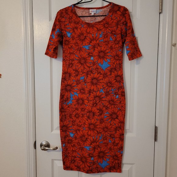 LuLaRoe Julia Dress Size XS - Picture 1 of 3